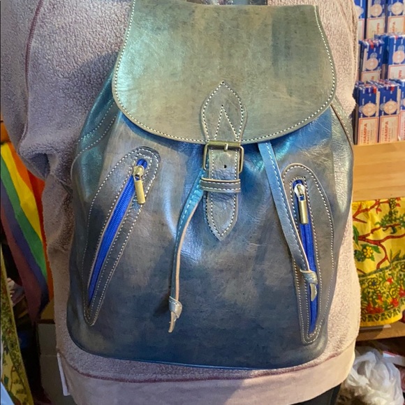 Moroccan Journey Leather Backpack - Picture 13 of 13